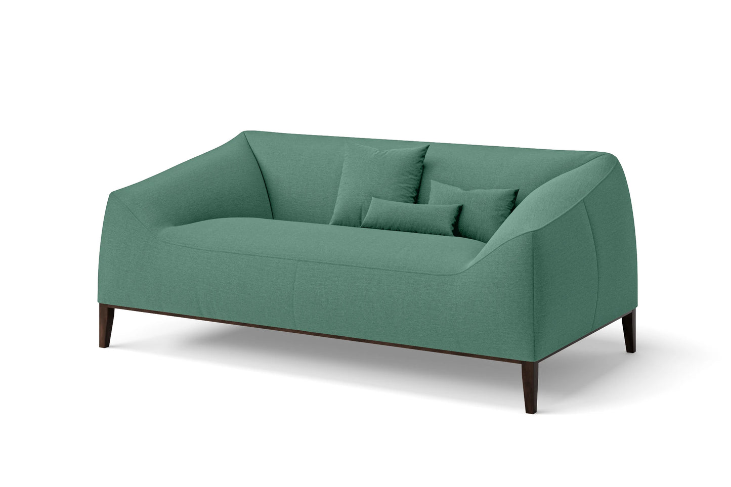 Bergamo 2 Seater Sofa Mint Green Linen Fabric