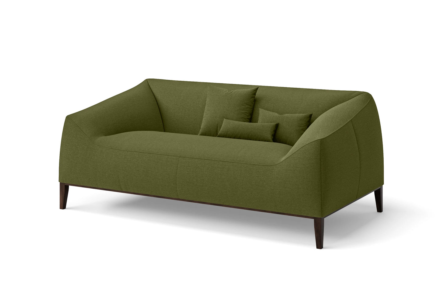 Bergamo 2 Seater Sofa Olive Linen Fabric