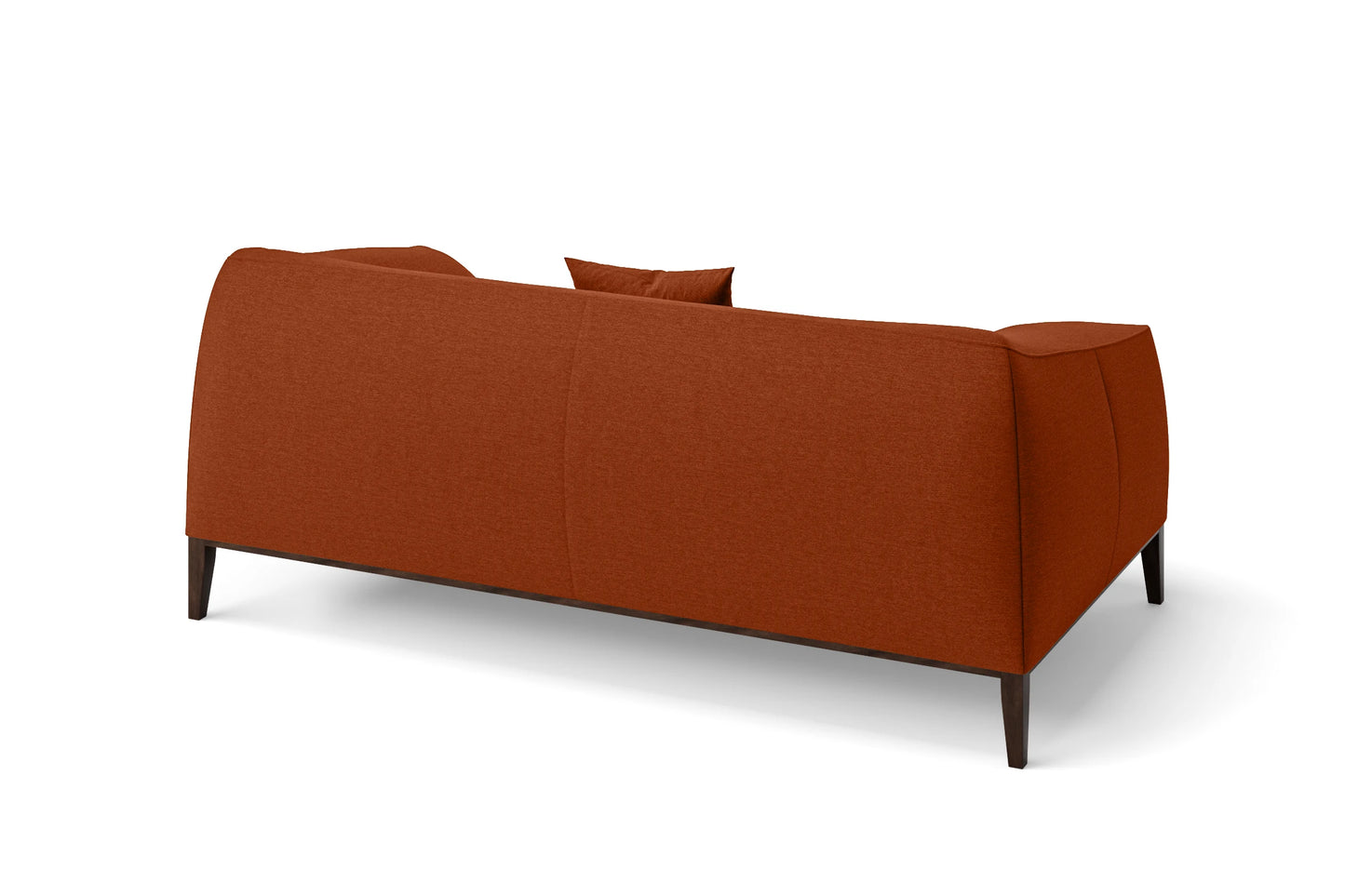 Bergamo 2 Seater Sofa Orange Linen Fabric