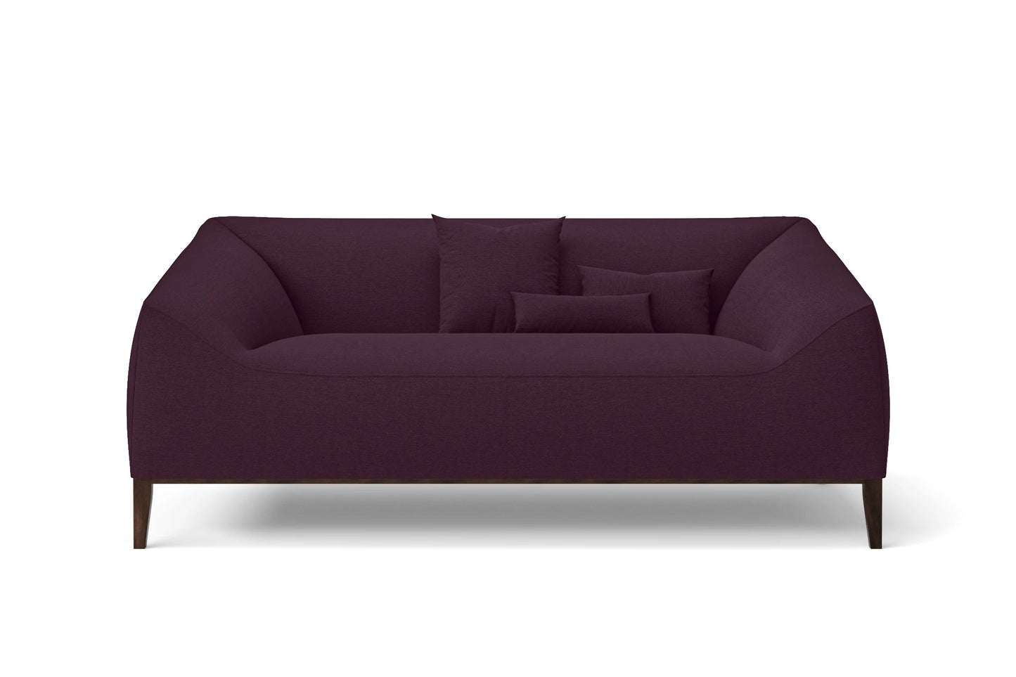 Bergamo 2 Seater Sofa Purple Linen Fabric