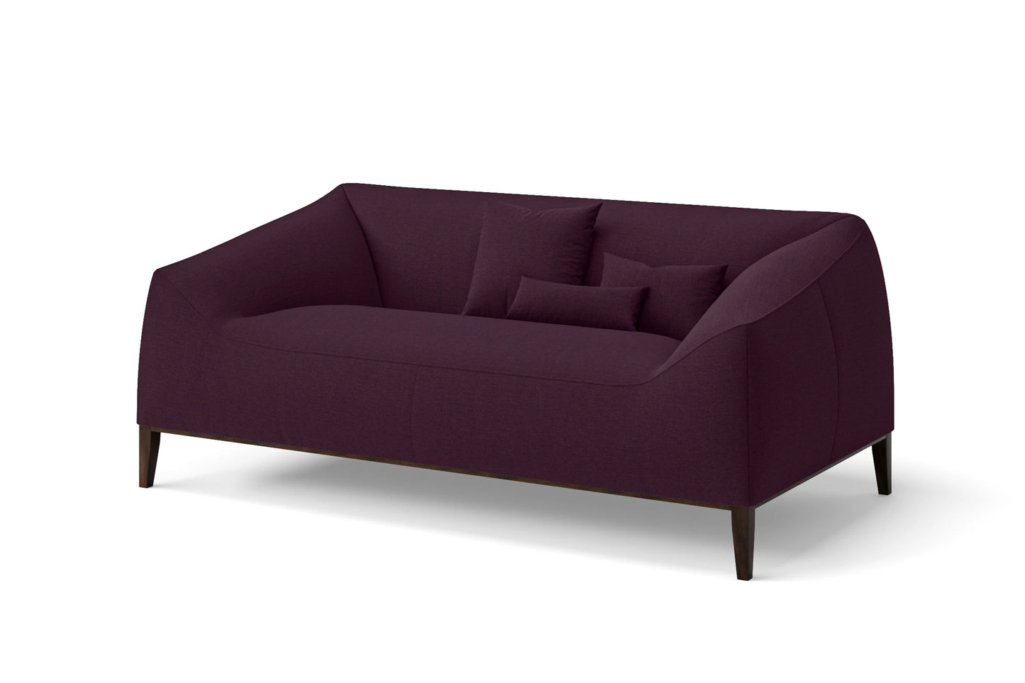 Bergamo 2 Seater Sofa Purple Linen Fabric