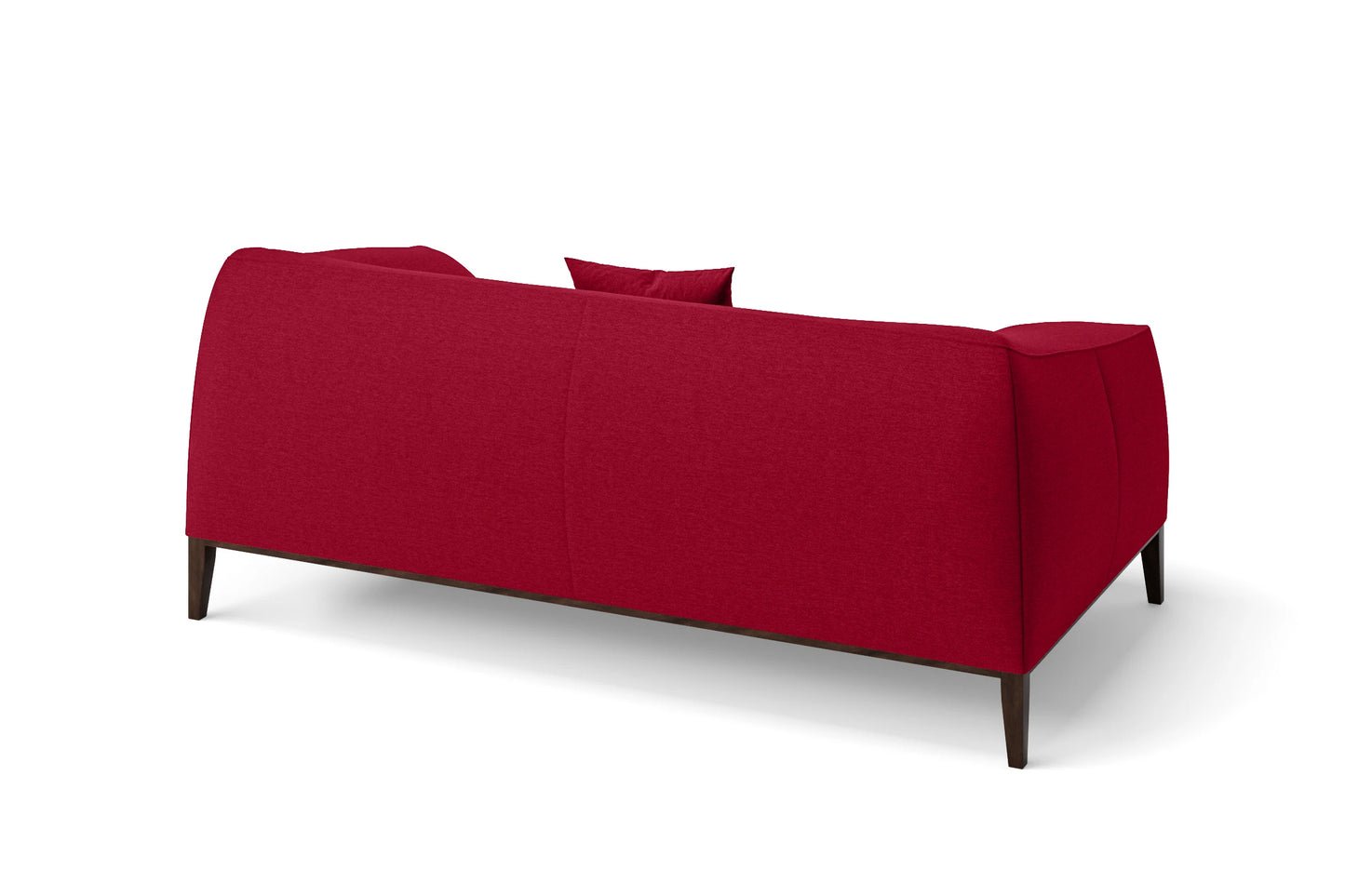 Bergamo 2 Seater Sofa Red Linen Fabric