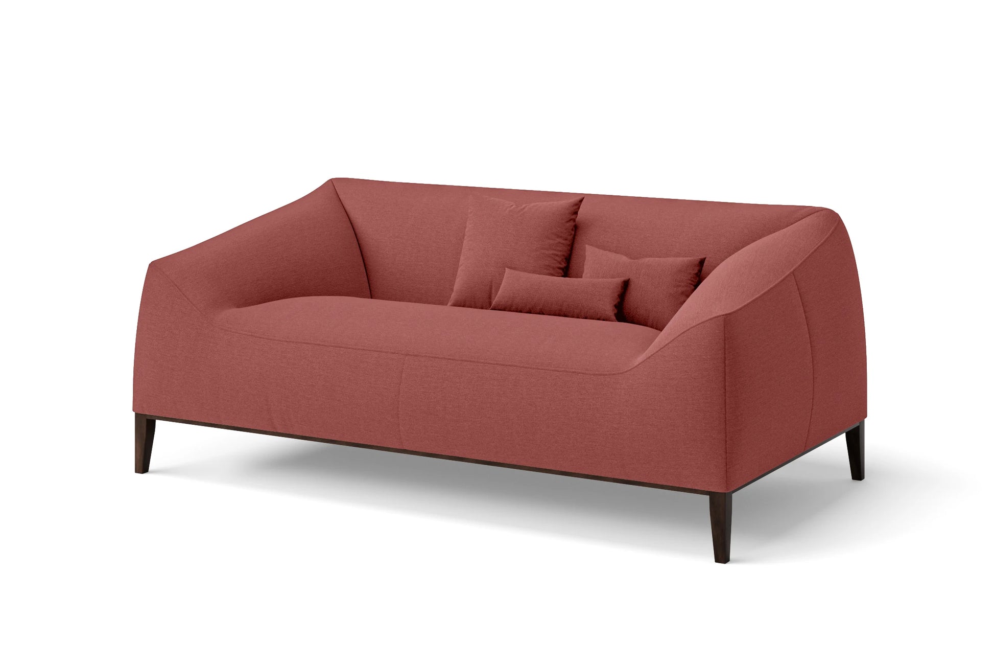 Bergamo 2 Seater Sofa Rose Pink Linen Fabric