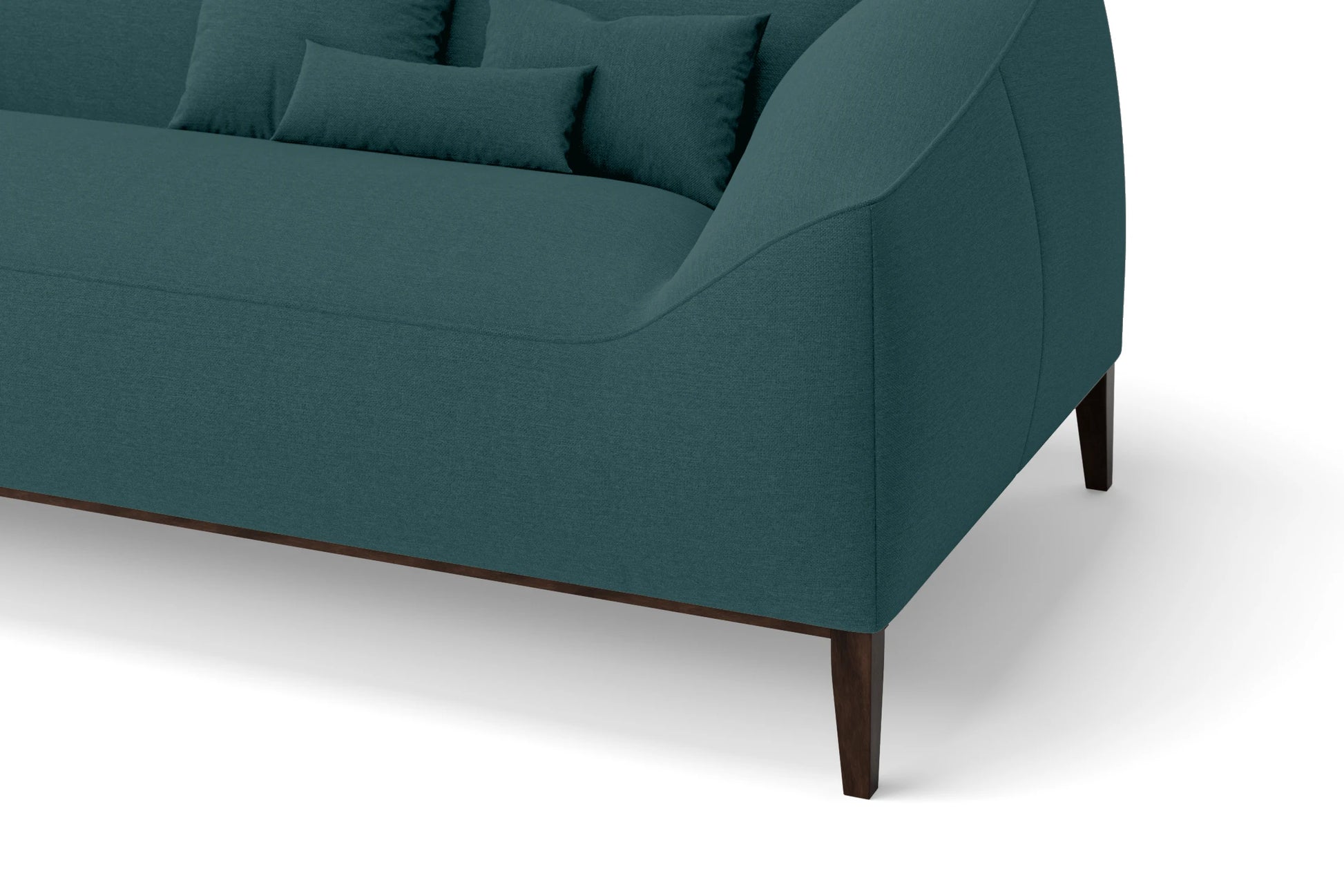 Bergamo 2 Seater Sofa Teal Linen Fabric