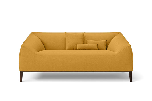 Bergamo 2 Seater Sofa Yellow Linen Fabric