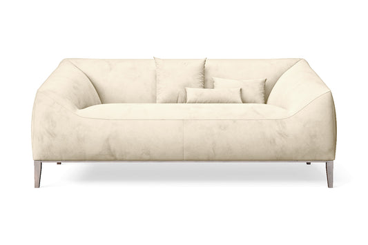 Bergamo 2 Seater Sofa Cream Velvet