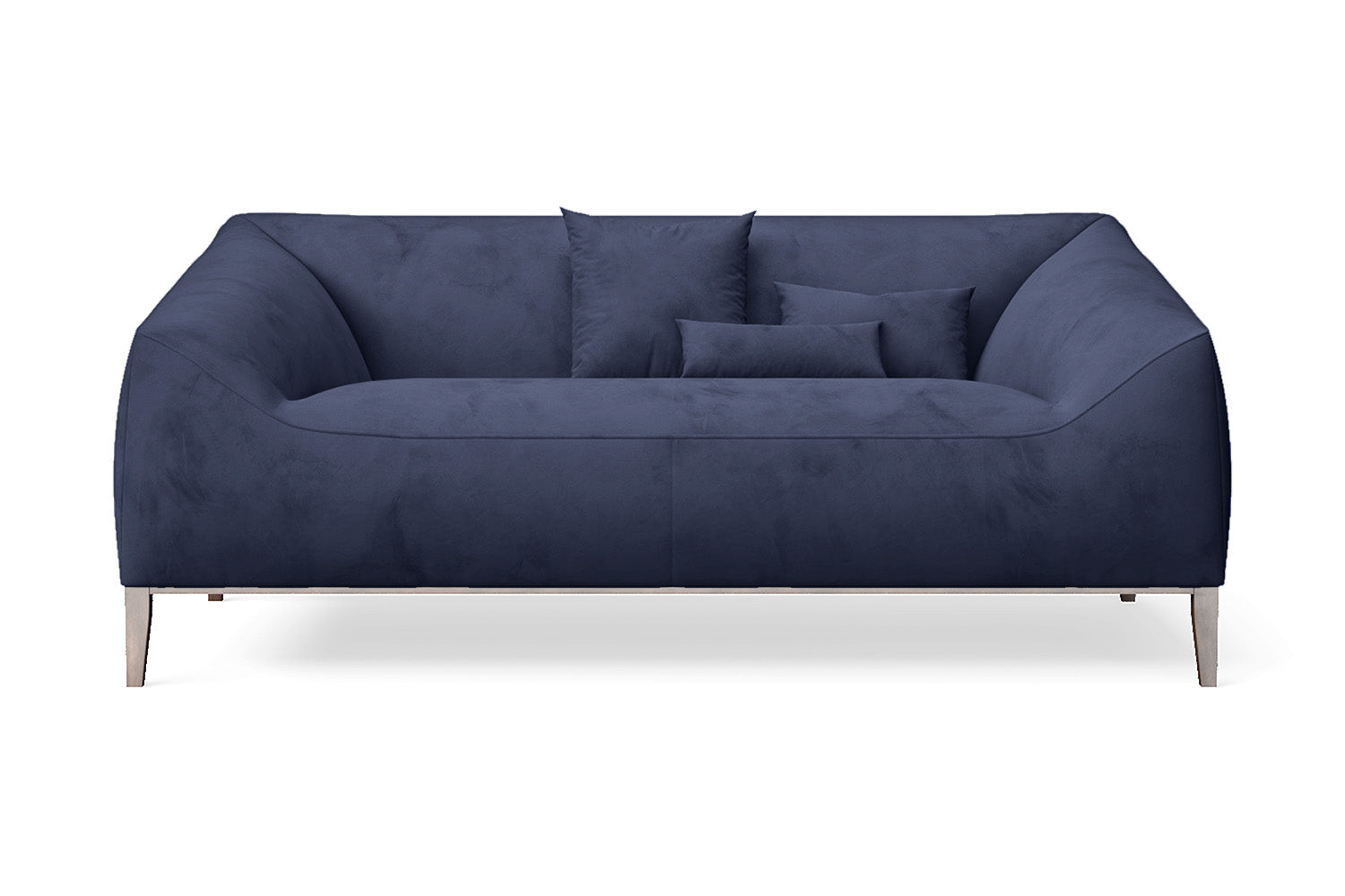 Bergamo 2 Seater Sofa Dark Blue Velvet