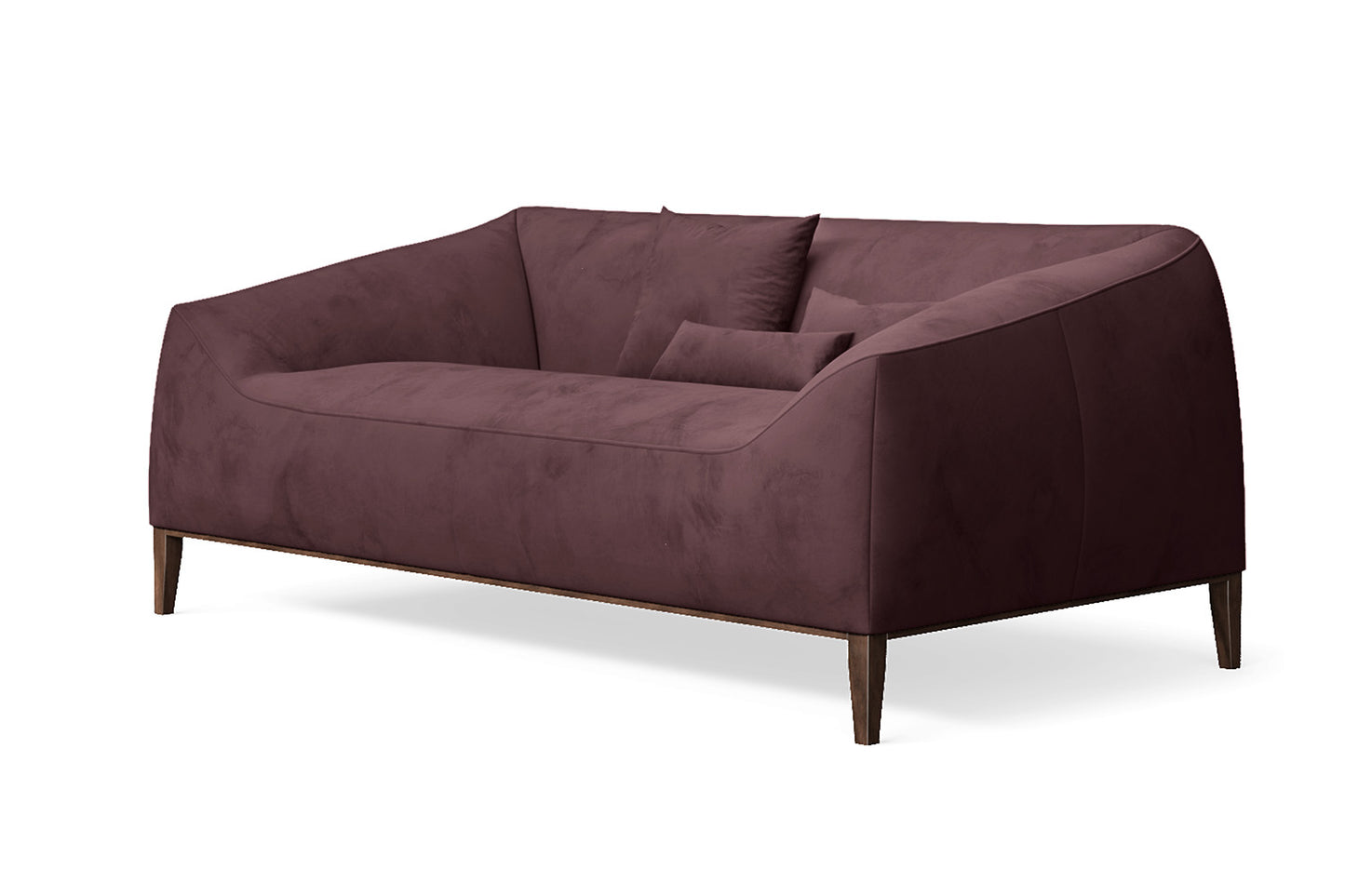 Bergamo 2 Seater Sofa Grape Velvet