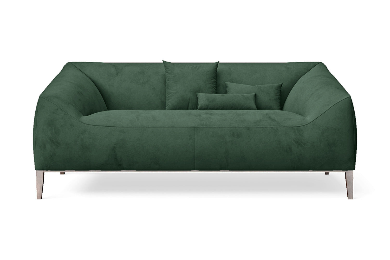 Bergamo 2 Seater Sofa Green Velvet