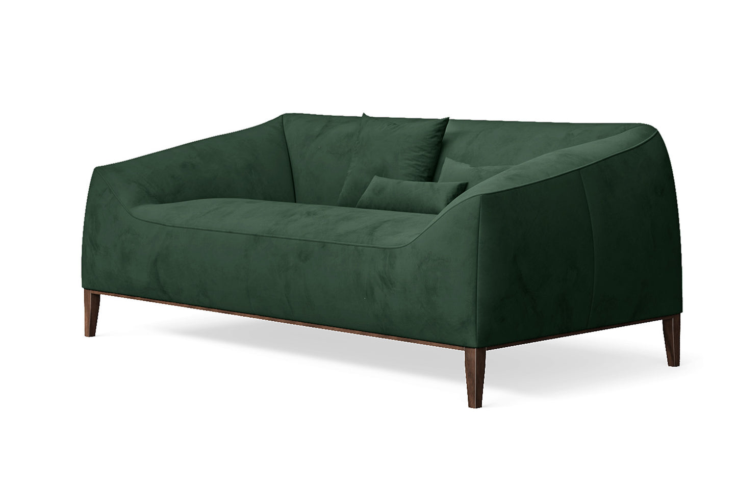 Bergamo 2 Seater Sofa Green Velvet