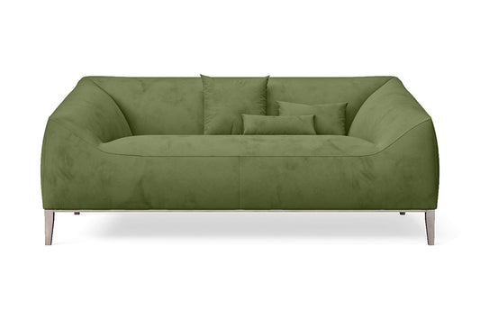 Bergamo 2 Seater Sofa Lime Velvet