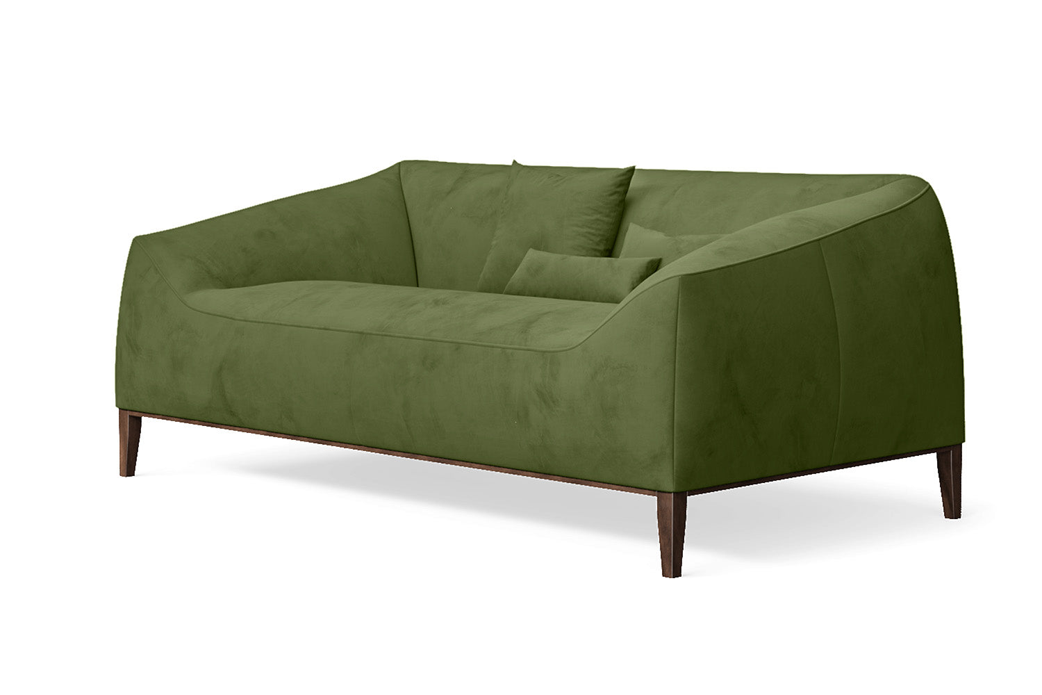 Bergamo 2 Seater Sofa Lime Velvet