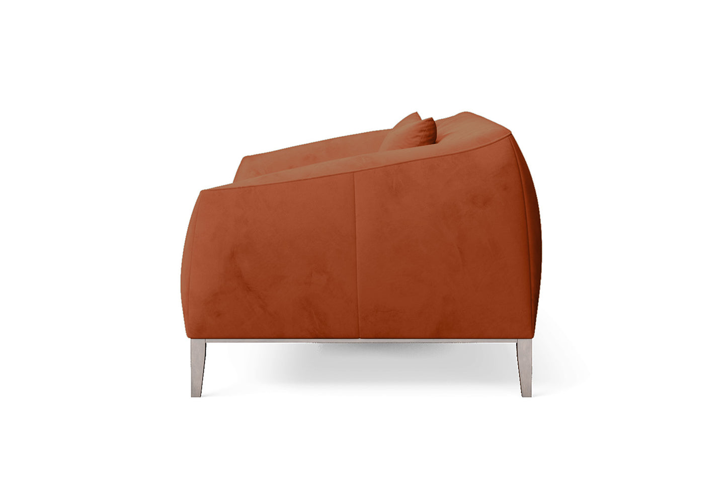 Bergamo 2 Seater Sofa Orange Velvet