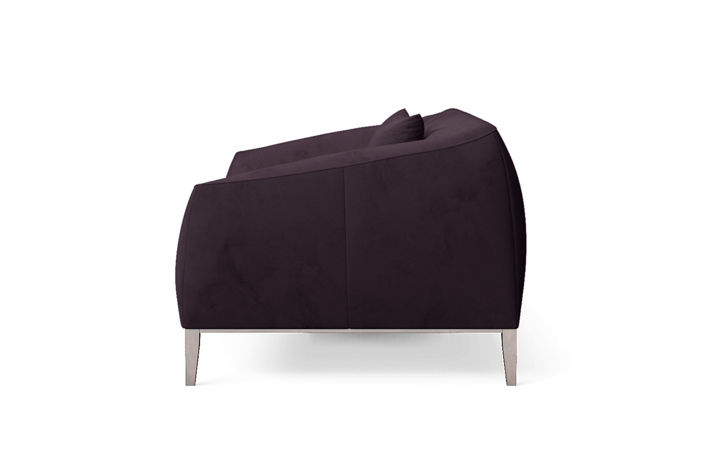 Bergamo 2 Seater Sofa Purple Velvet