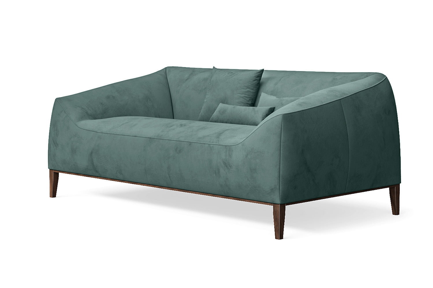 Bergamo 2 Seater Sofa Teal Velvet