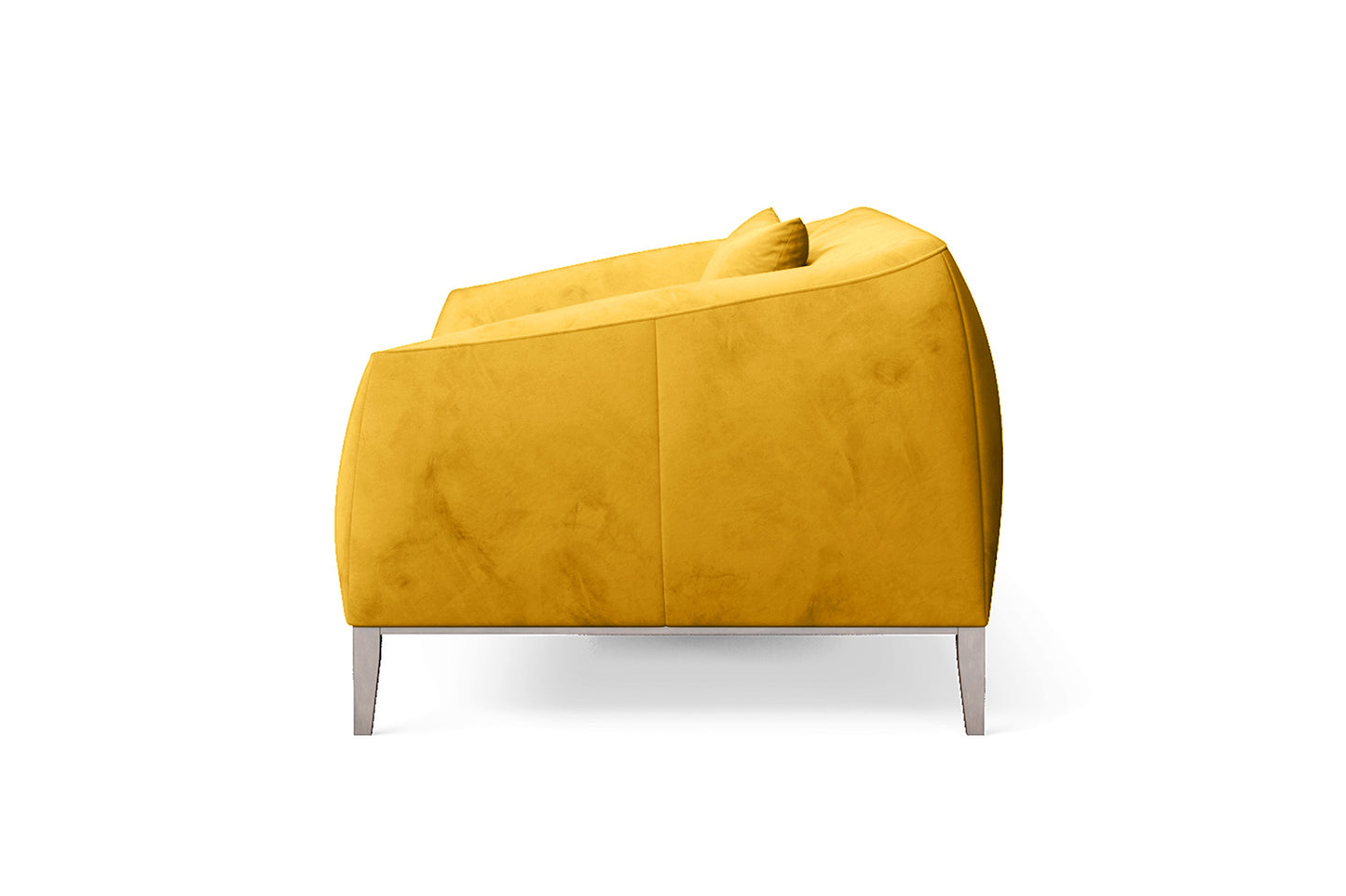 Bergamo 2 Seater Sofa Yellow Velvet