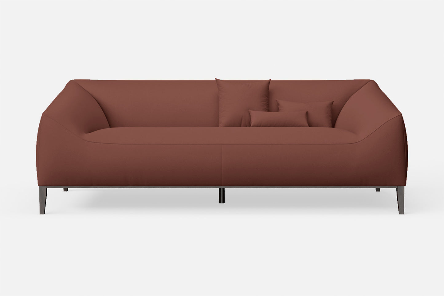 Bergamo 3 Seater Sofa Mauve Leather