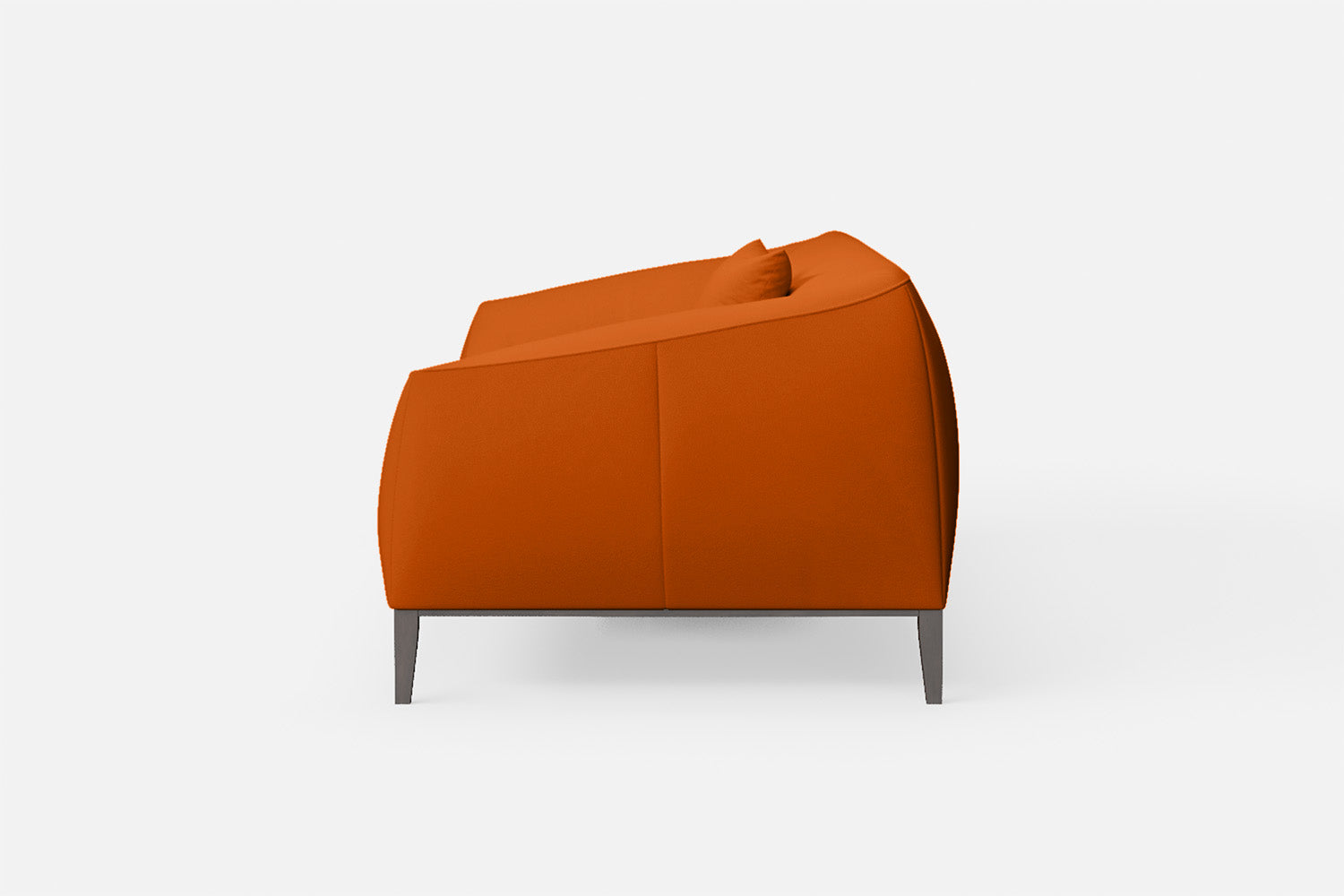 Bergamo 3 Seater Sofa Orange Leather