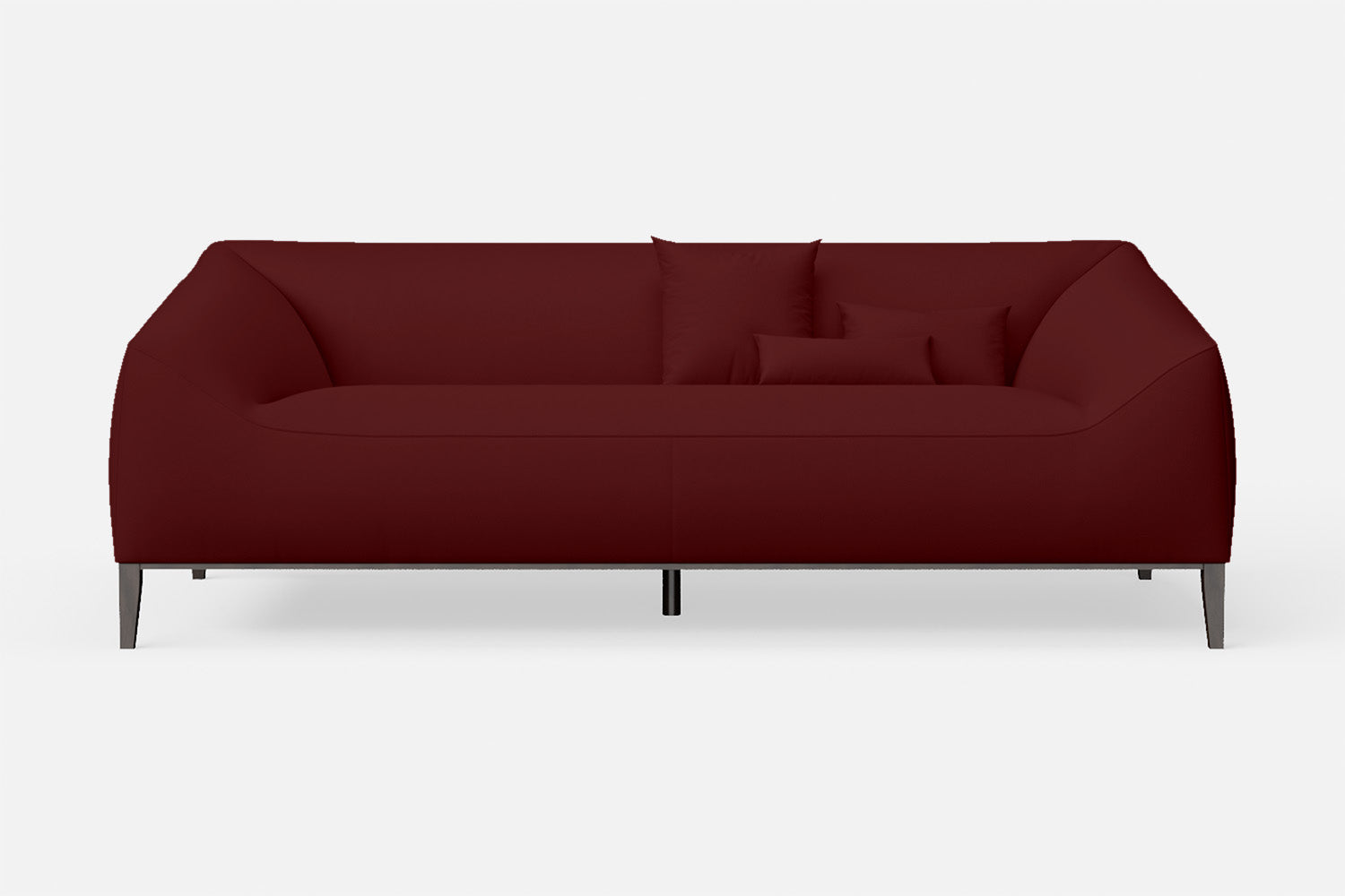 Bergamo 3 Seater Sofa Red Leather