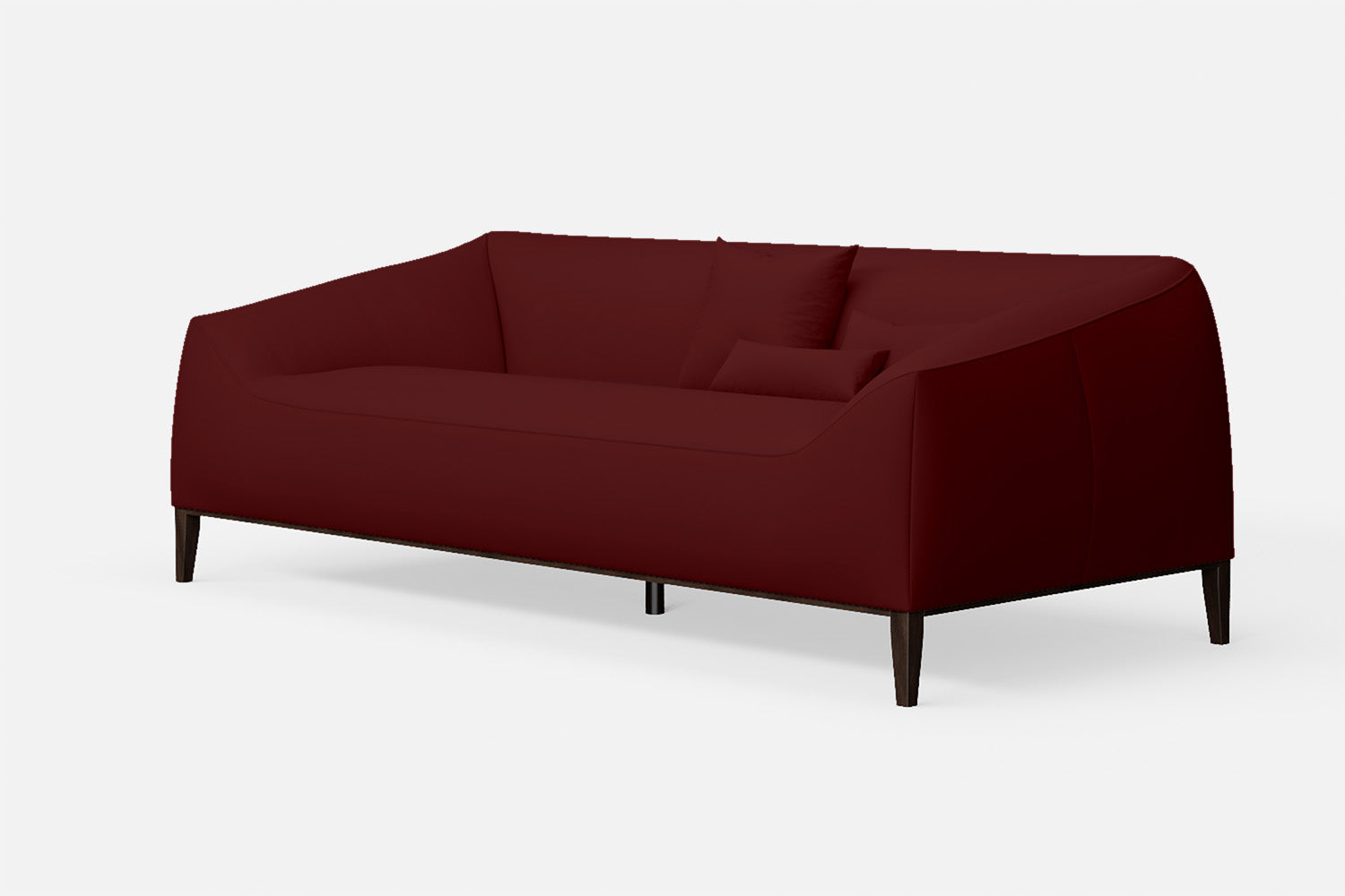 Bergamo 3 Seater Sofa Red Leather