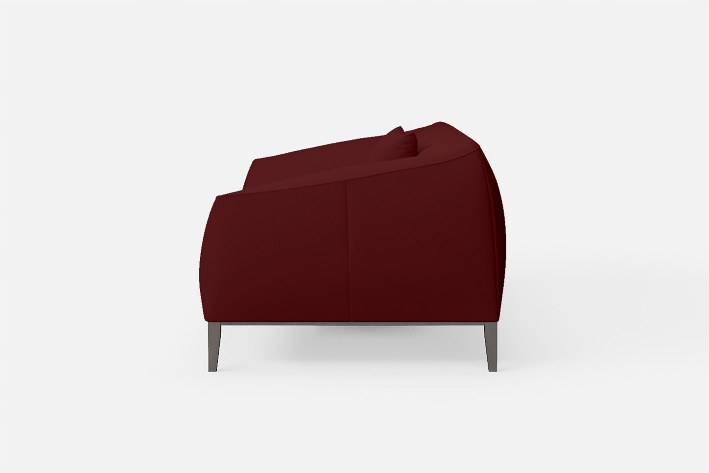 Bergamo 3 Seater Sofa Red Leather