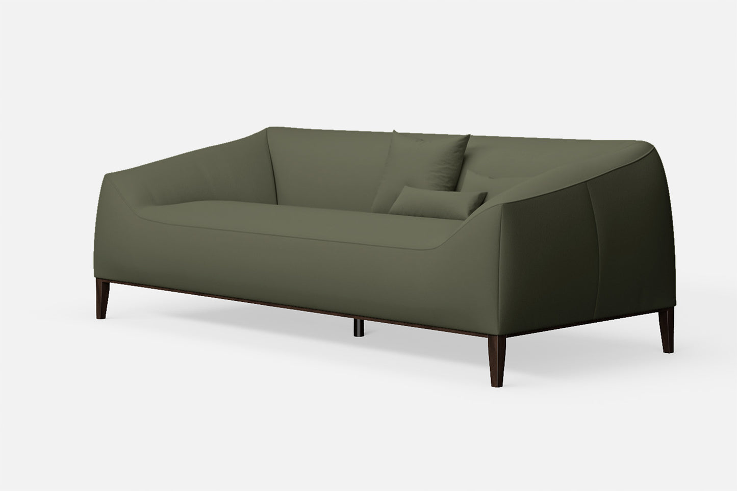 Bergamo 3 Seater Sofa Sage Leather