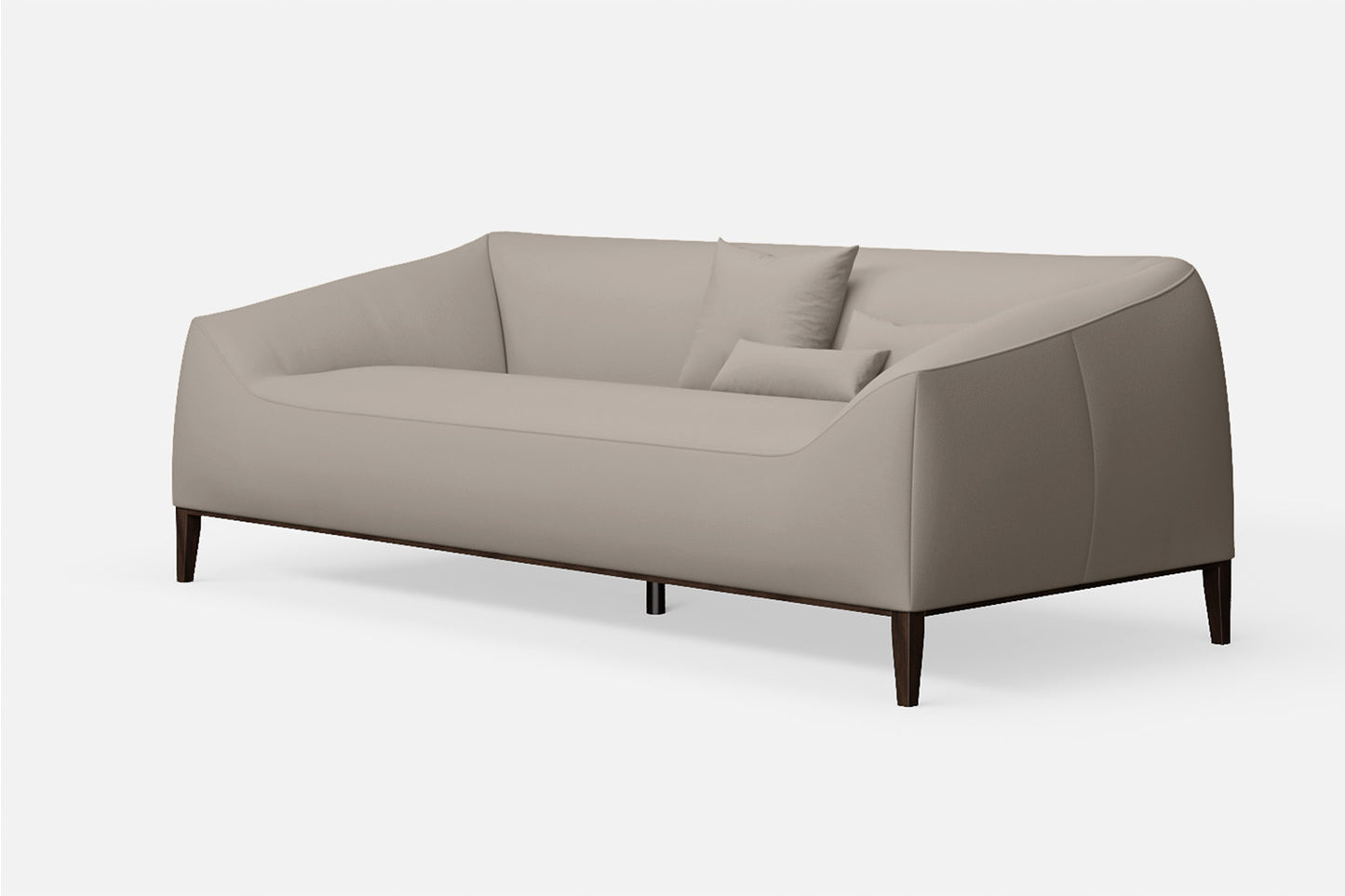 Bergamo 3 Seater Sofa Sand Leather