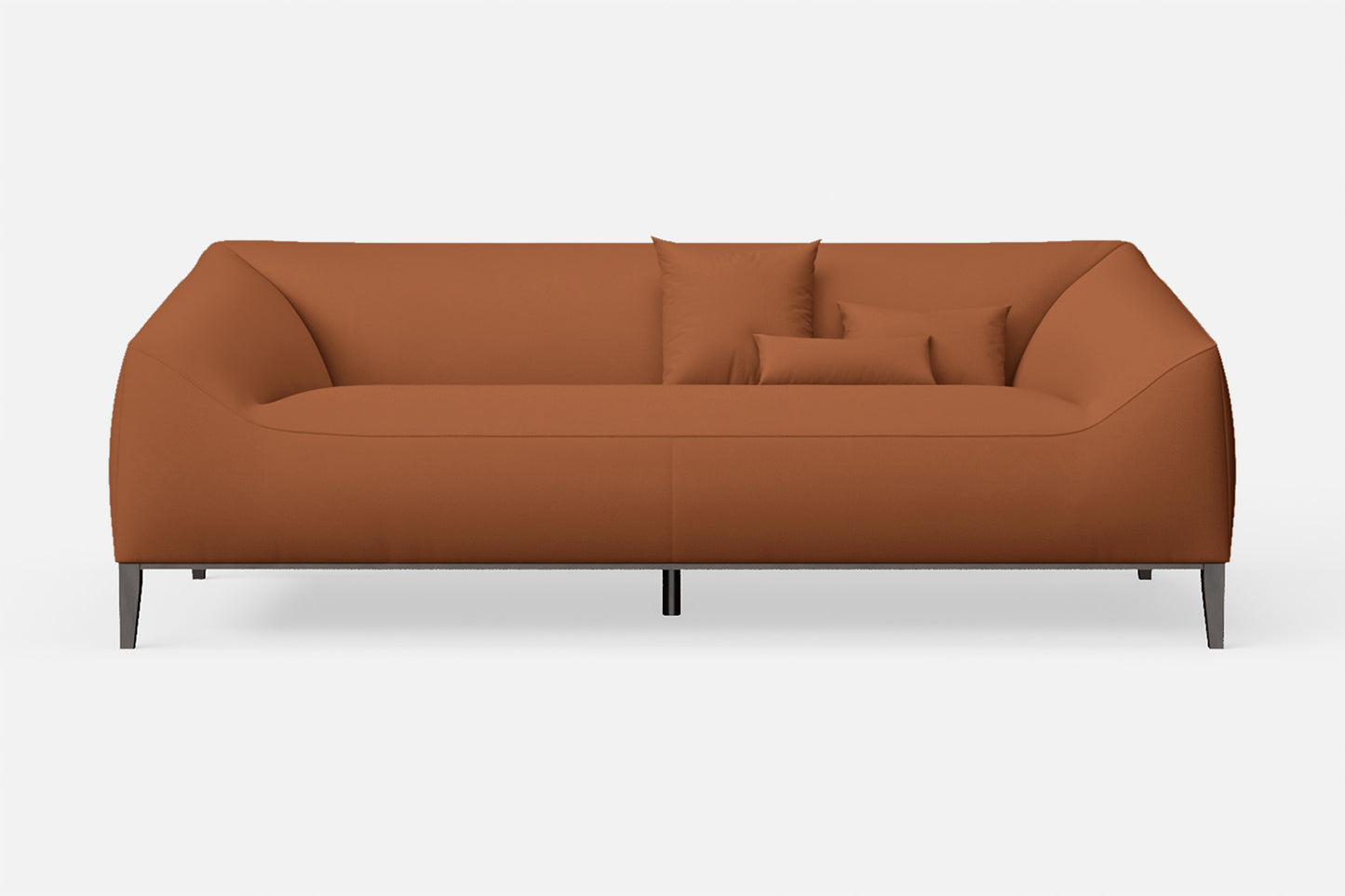 Bergamo 3 Seater Sofa Tan Brown Leather