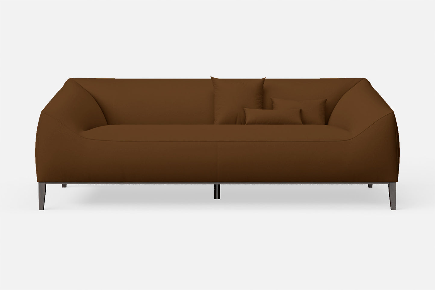 Bergamo 3 Seater Sofa Walnut Brown Leather