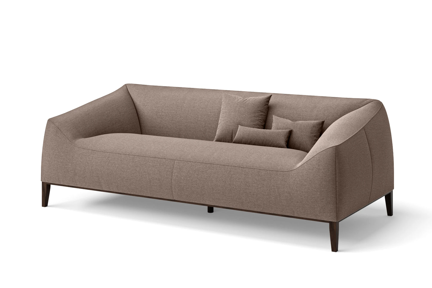 Bergamo 3 Seater Sofa Caramel Linen Fabric