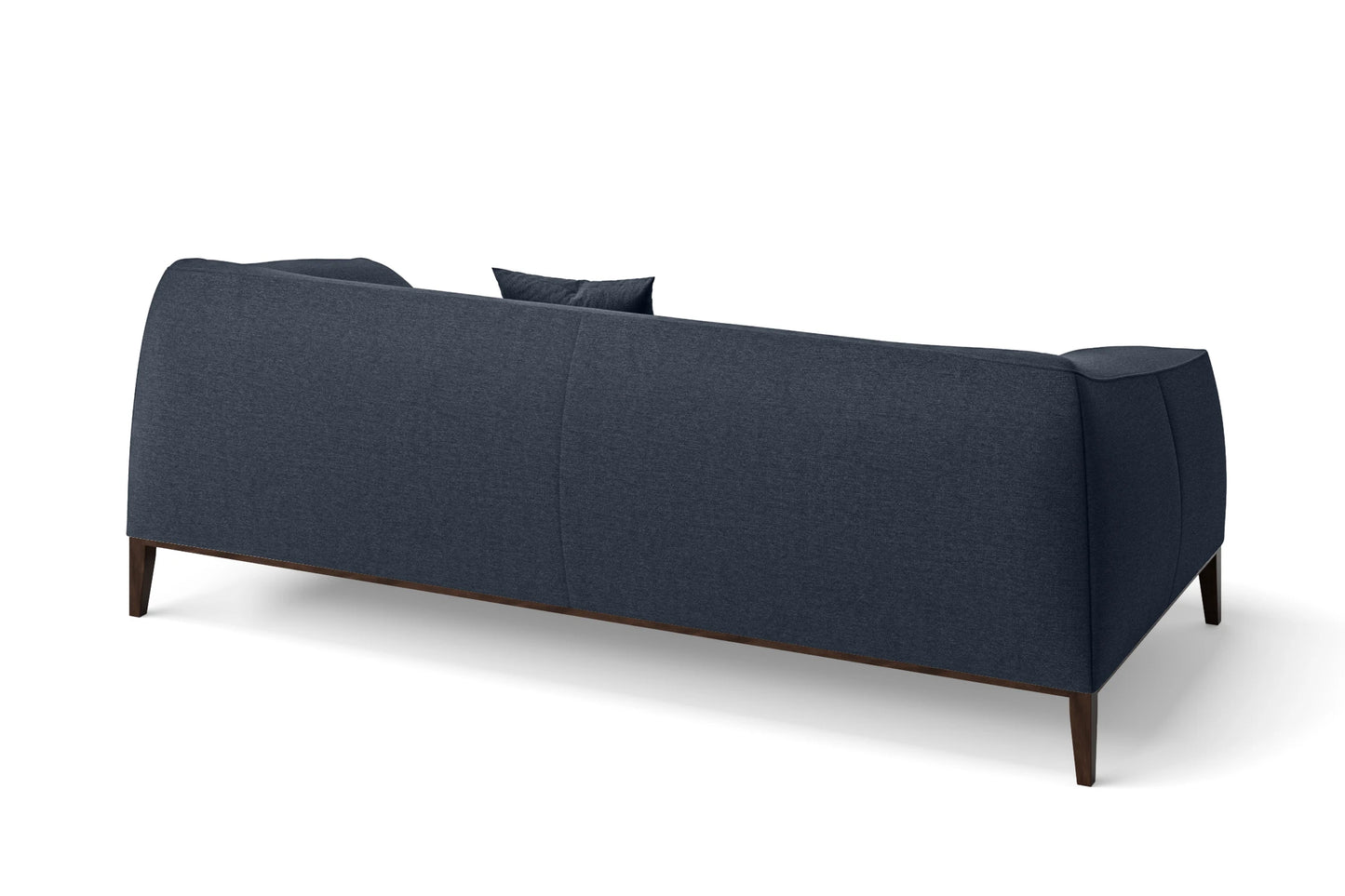 Bergamo 3 Seater Sofa Dark Blue Linen Fabric