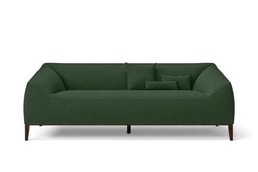 Bergamo 3 Seater Sofa Forest Green Linen Fabric