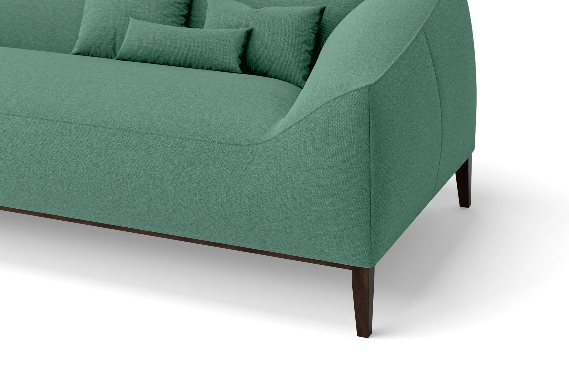 Bergamo 3 Seater Sofa Mint Green Linen Fabric