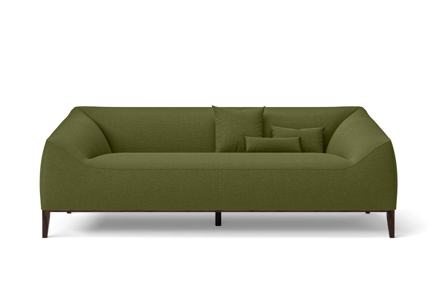 Bergamo 3 Seater Sofa Olive Linen Fabric