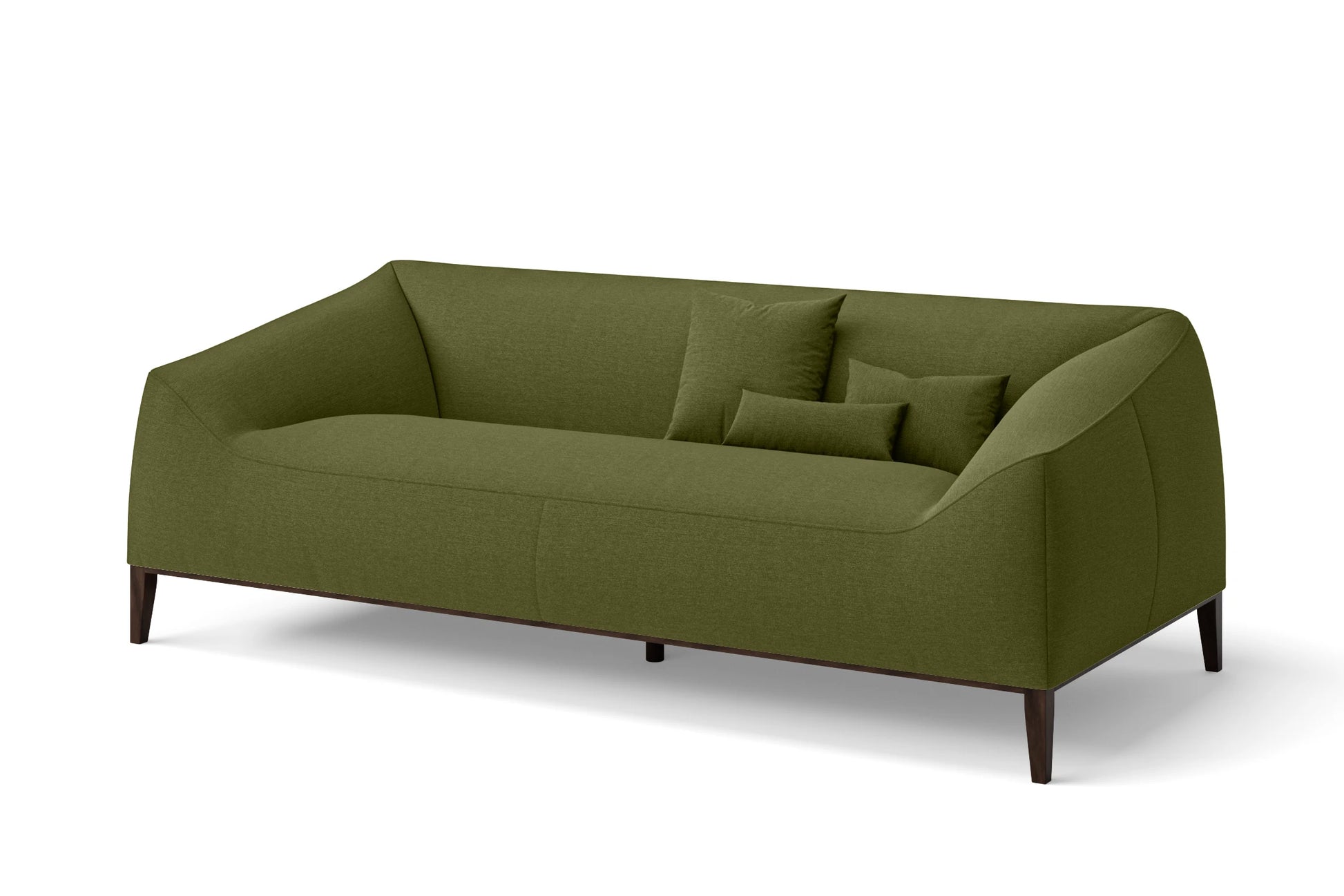 Bergamo 3 Seater Sofa Olive Linen Fabric