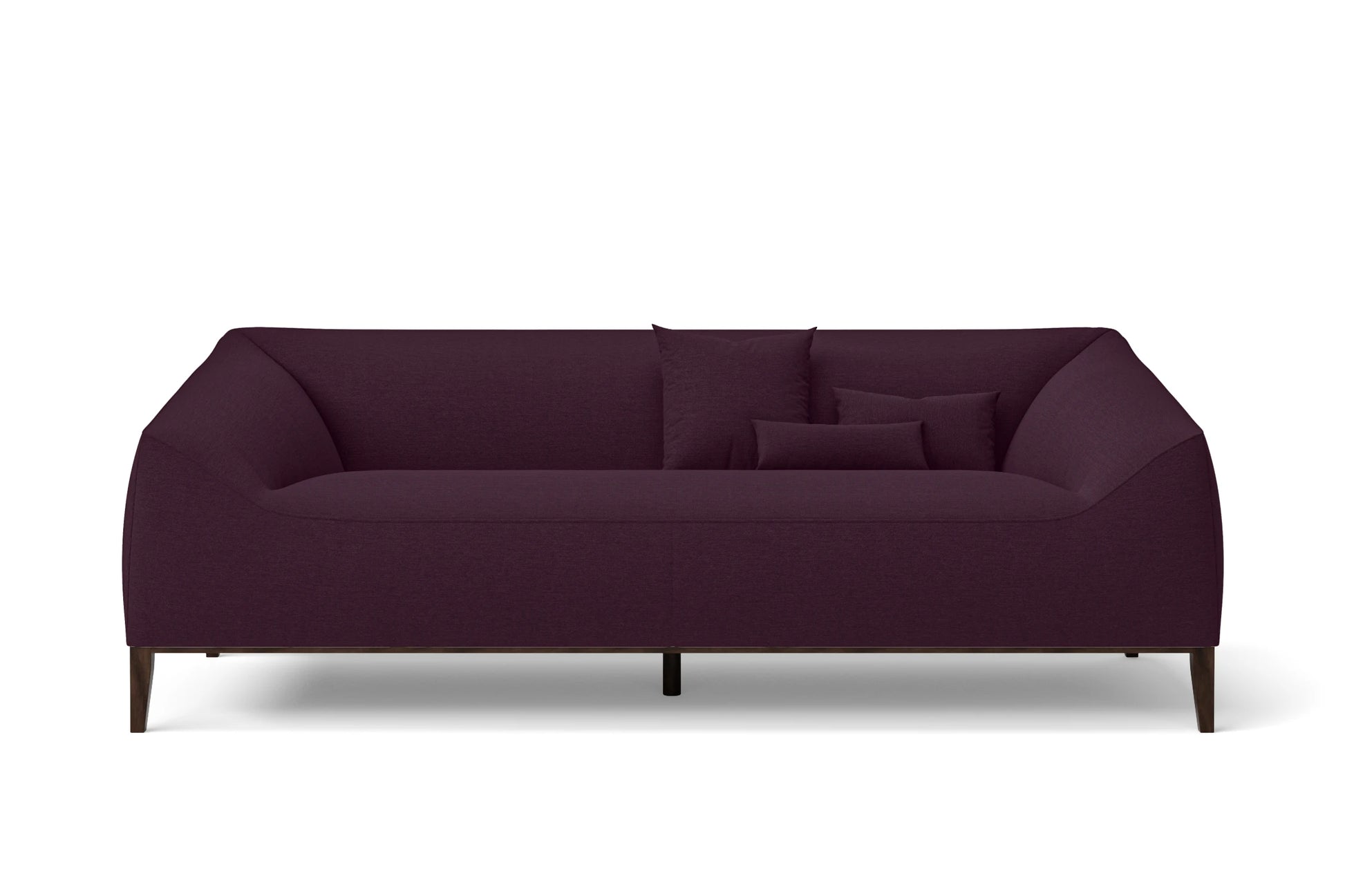 Bergamo 3 Seater Sofa Purple Linen Fabric