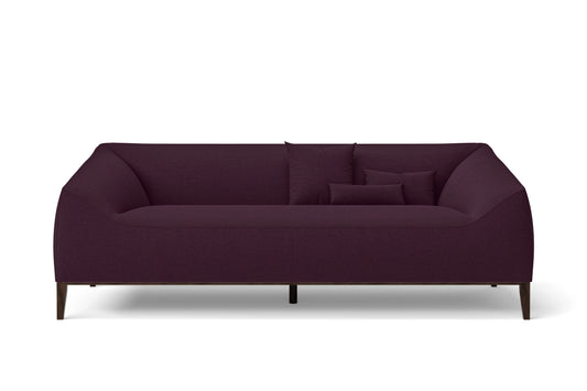 Bergamo 3 Seater Sofa Purple Linen Fabric