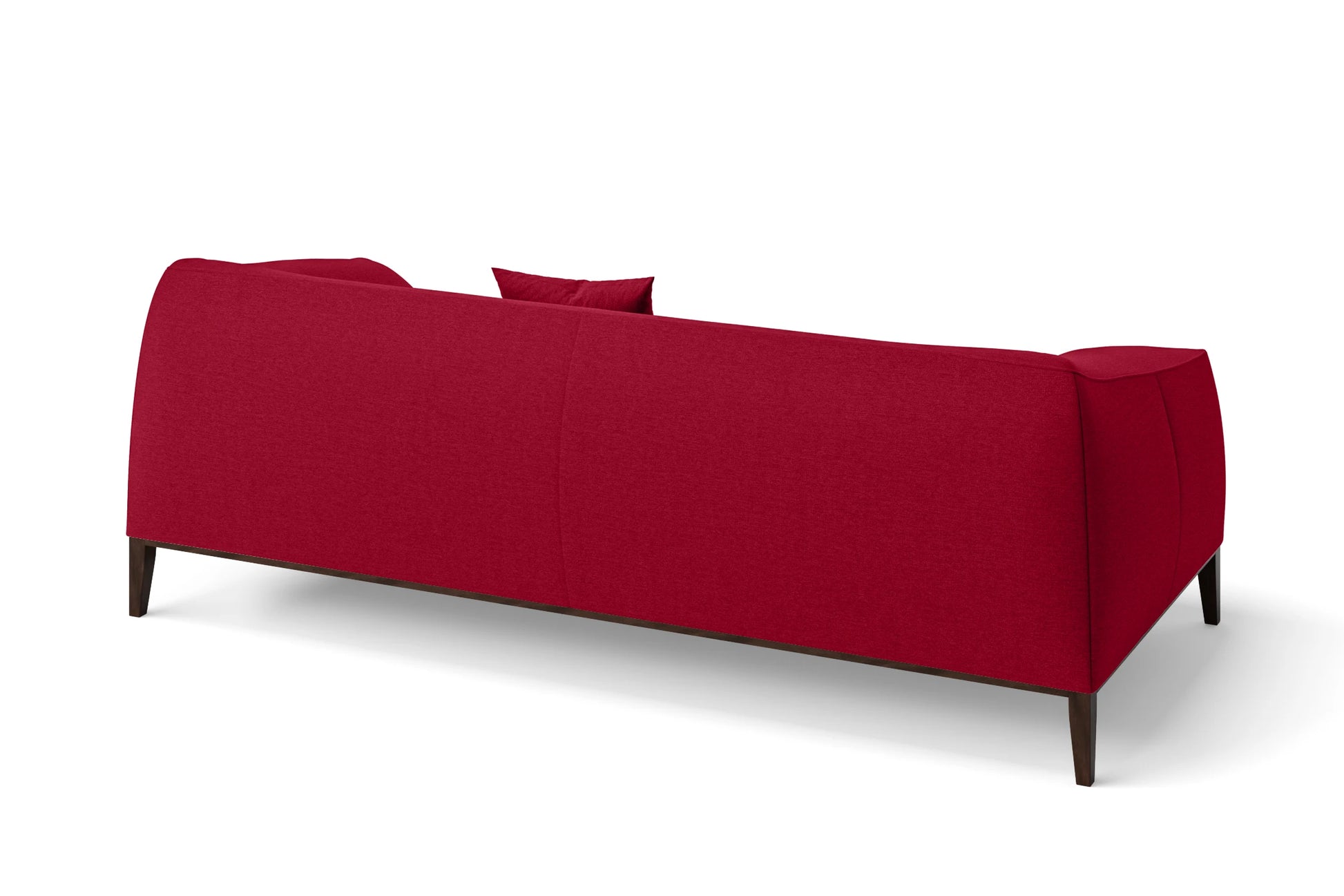 Bergamo 3 Seater Sofa Red Linen Fabric