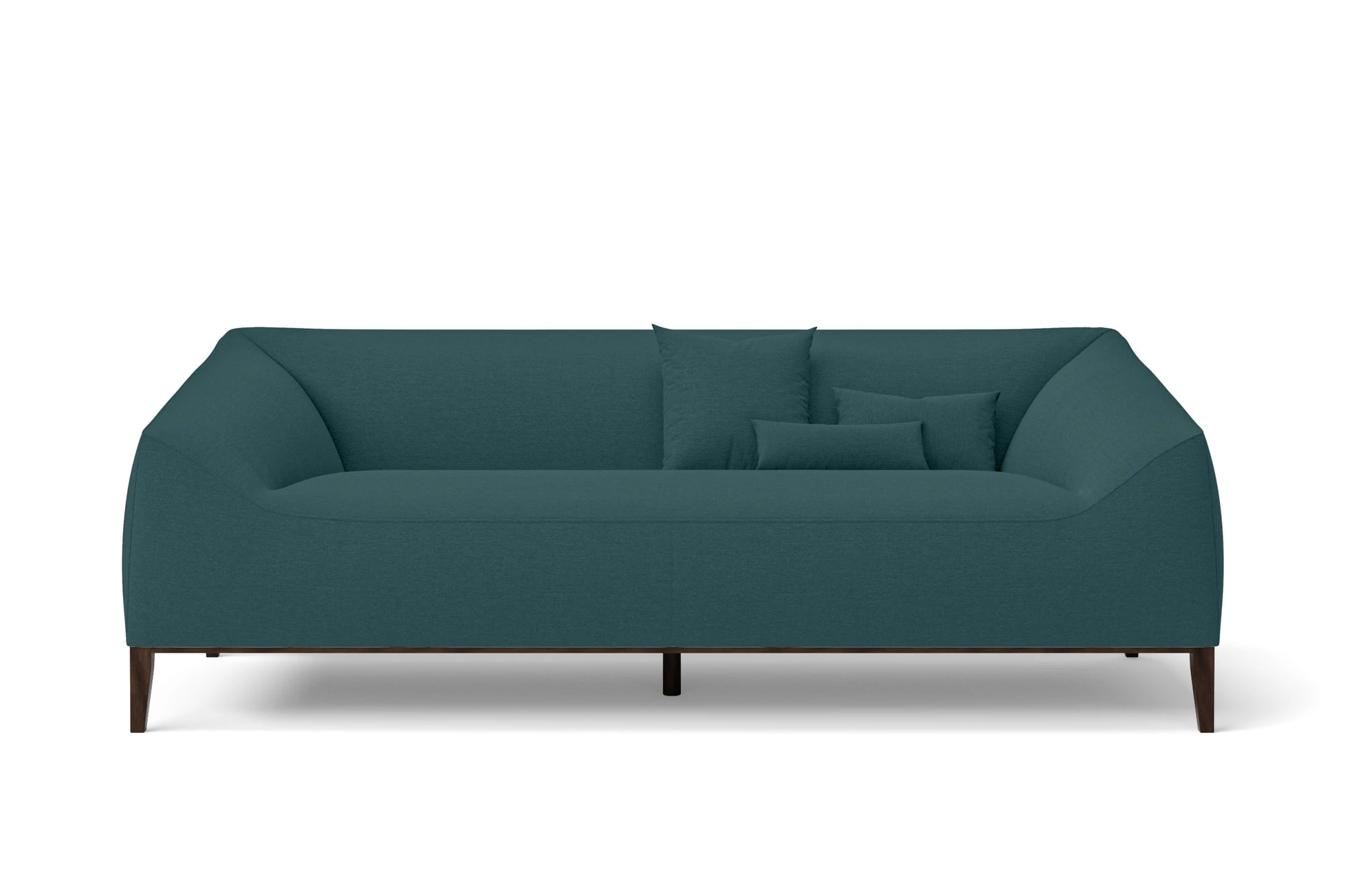 Bergamo 3 Seater Sofa Teal Linen Fabric