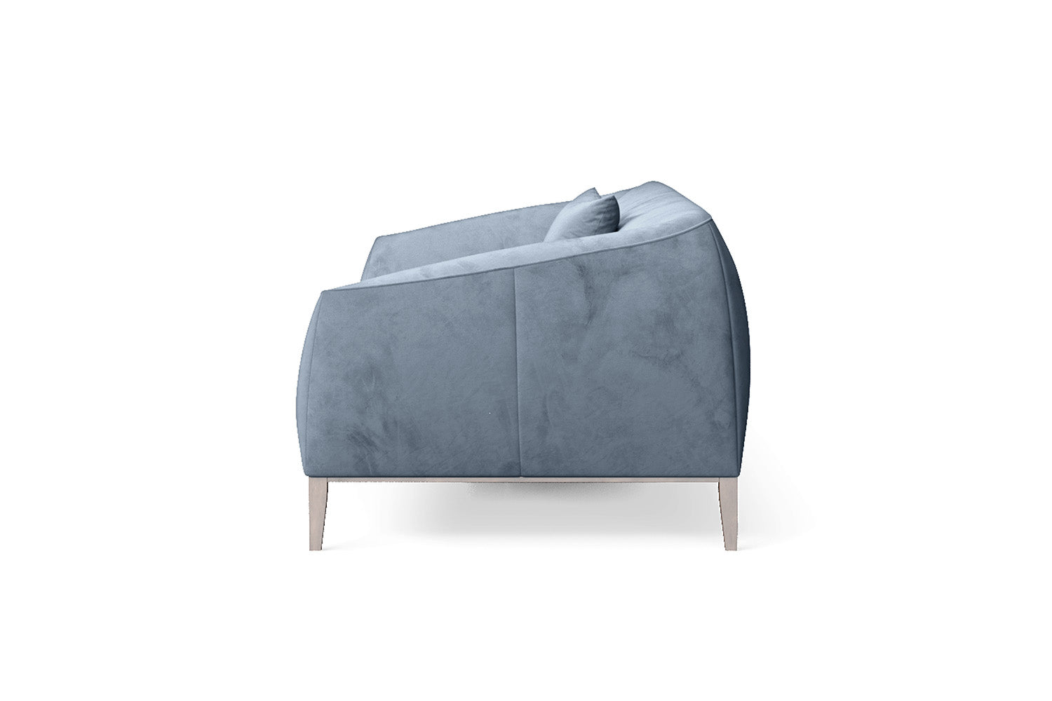 Bergamo 3 Seater Sofa Baby Blue Velvet