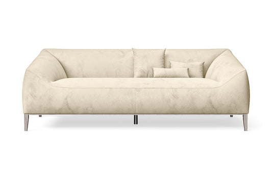 Bergamo 3 Seater Sofa Cream Velvet