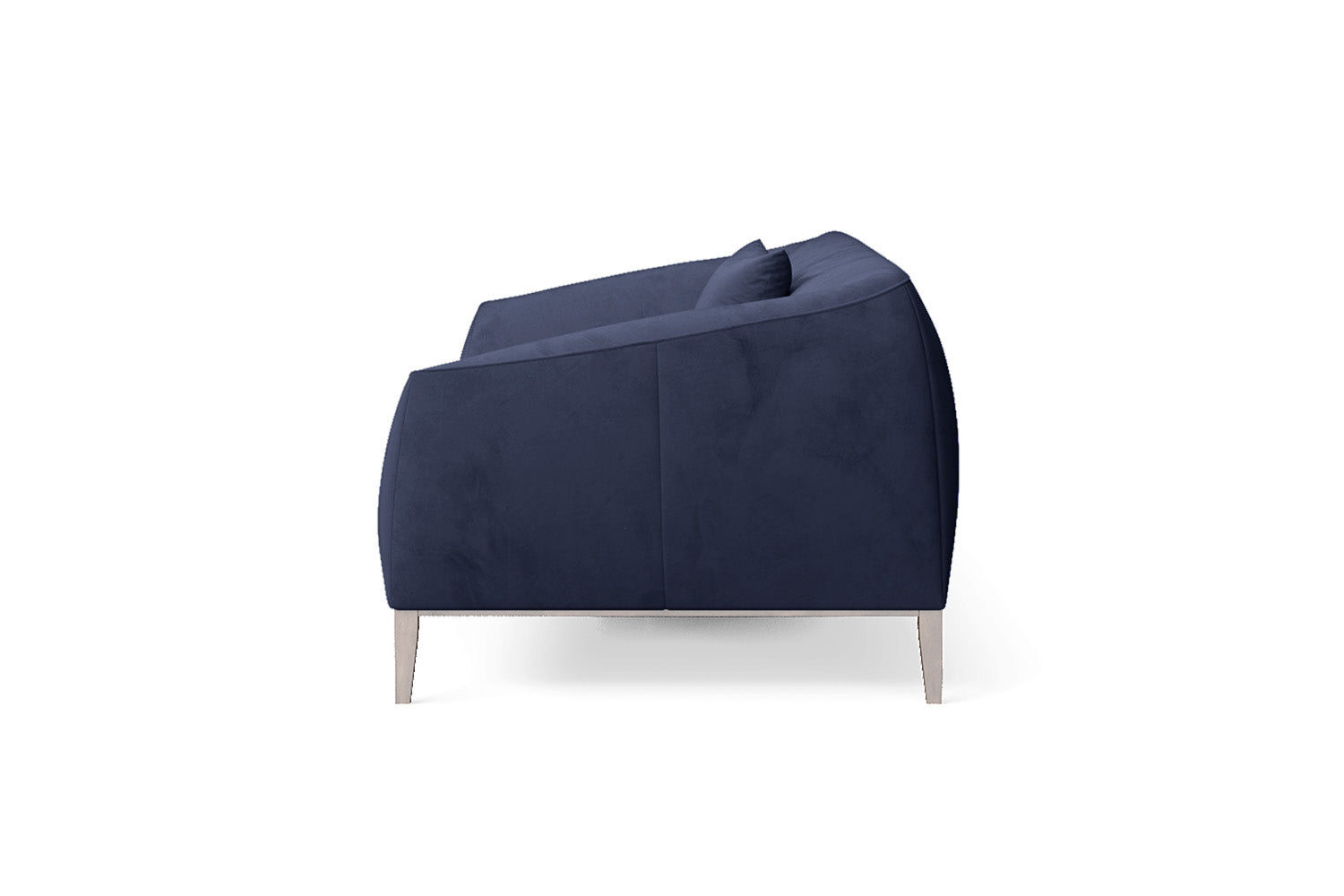 Bergamo 3 Seater Sofa Dark Blue Velvet