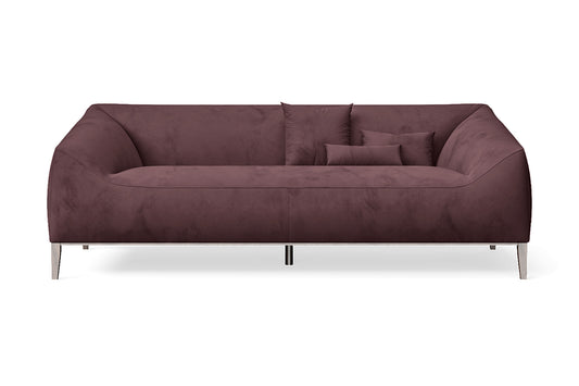 Bergamo 3 Seater Sofa Grape Velvet