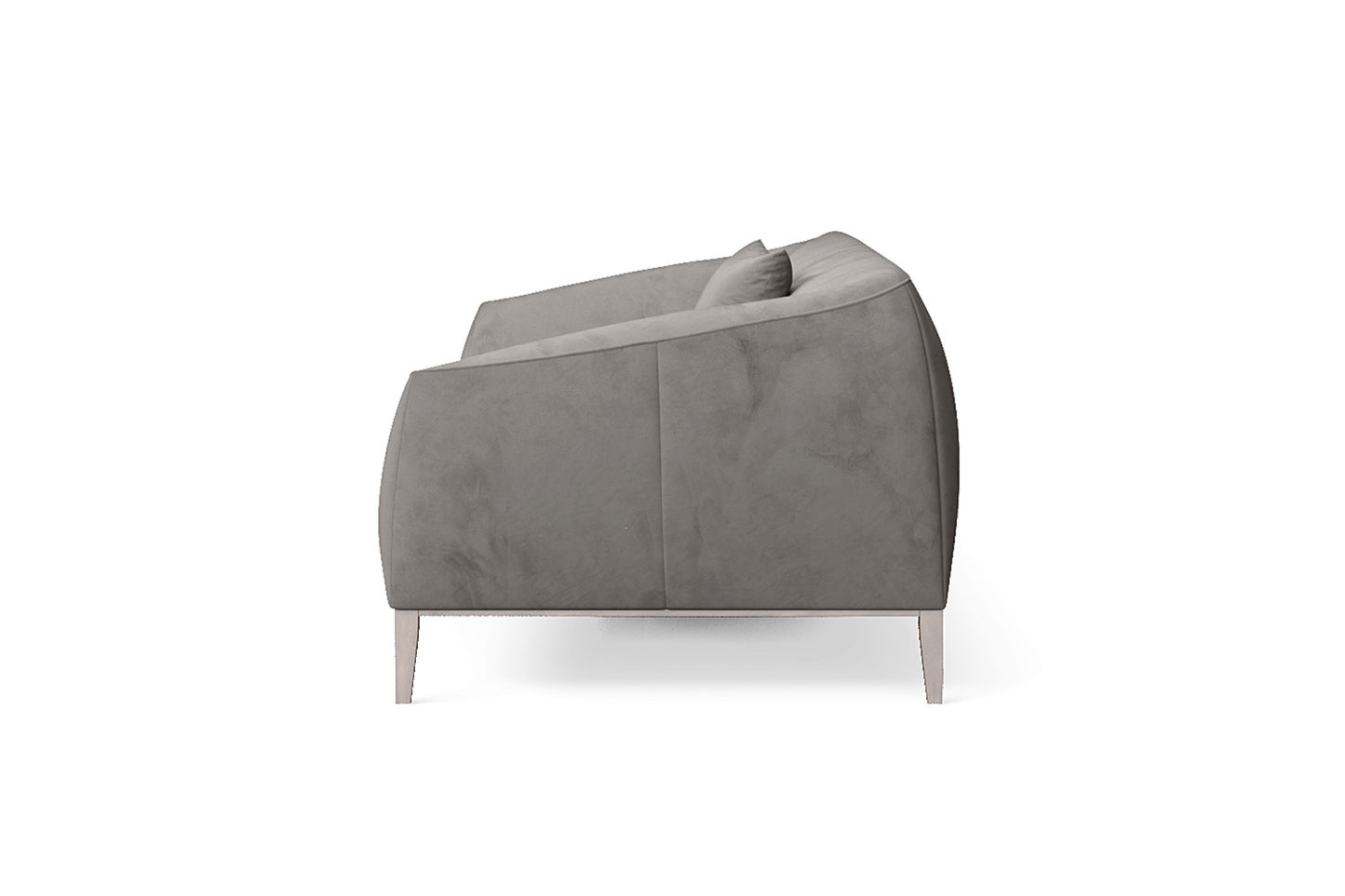 Bergamo 3 Seater Sofa Grey Velvet