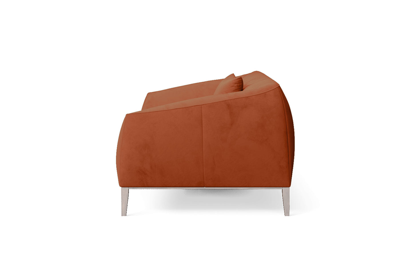 Bergamo 3 Seater Sofa Orange Velvet