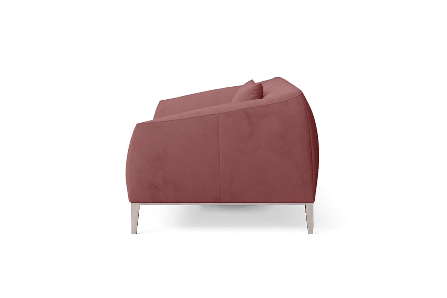 Bergamo 3 Seater Sofa Pink Velvet