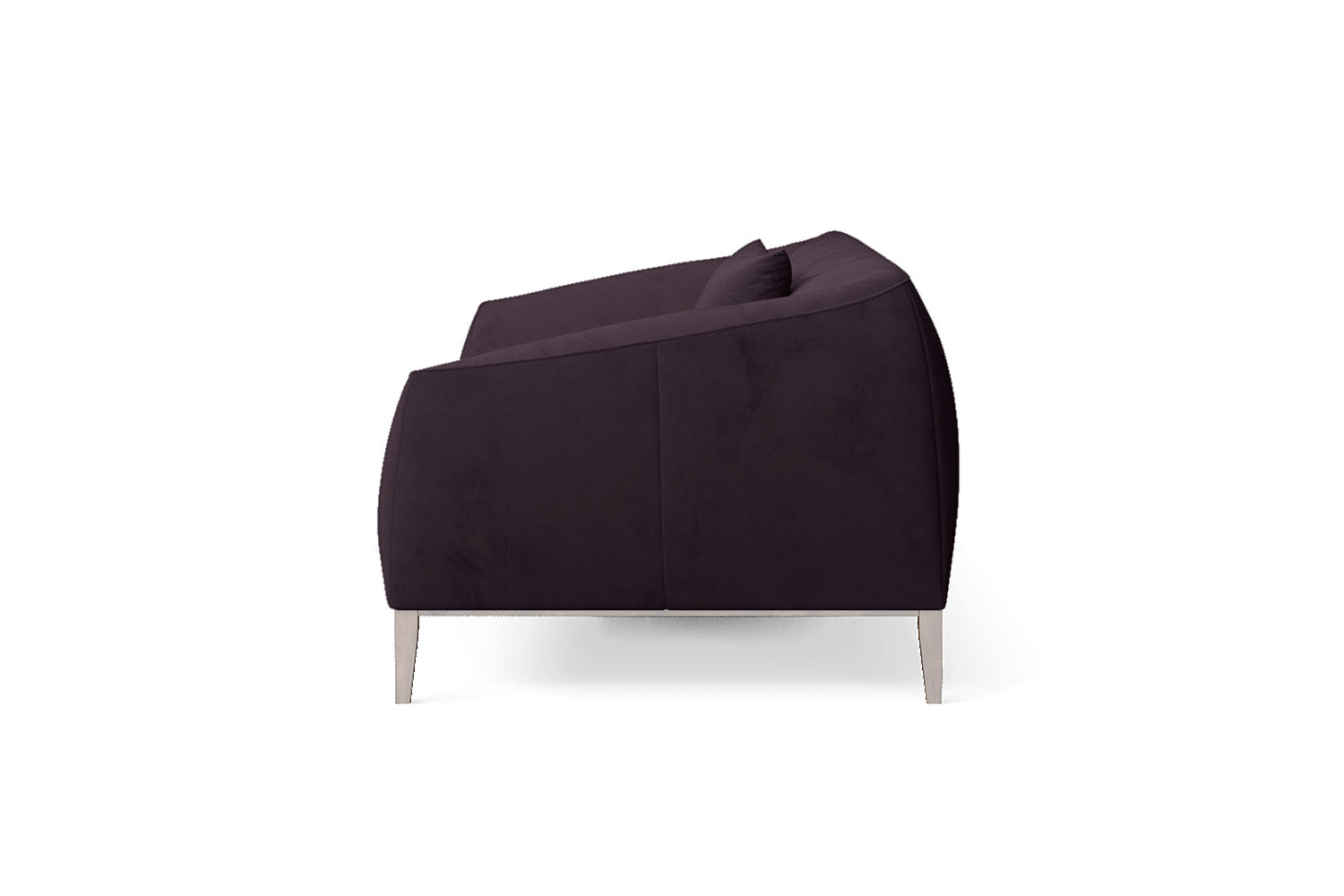 Bergamo 3 Seater Sofa Purple Velvet