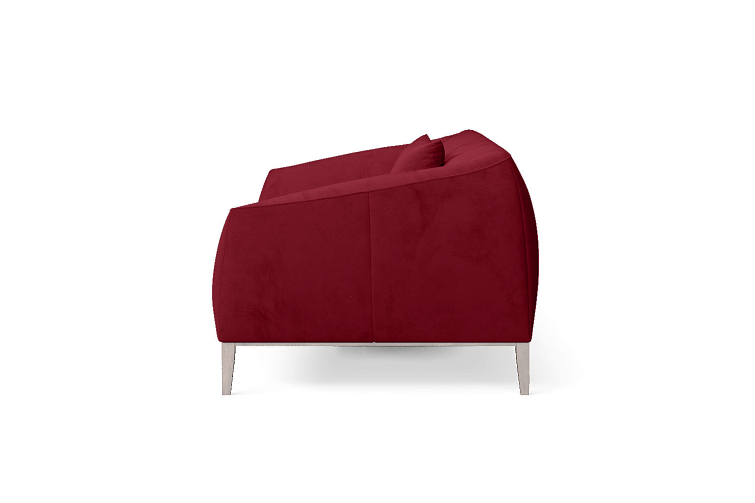 Bergamo 3 Seater Sofa Red Velvet