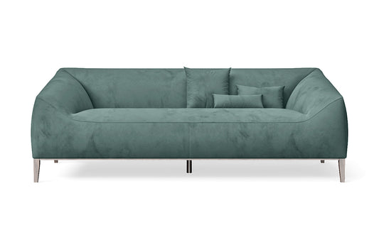 Bergamo 3 Seater Sofa Teal Velvet