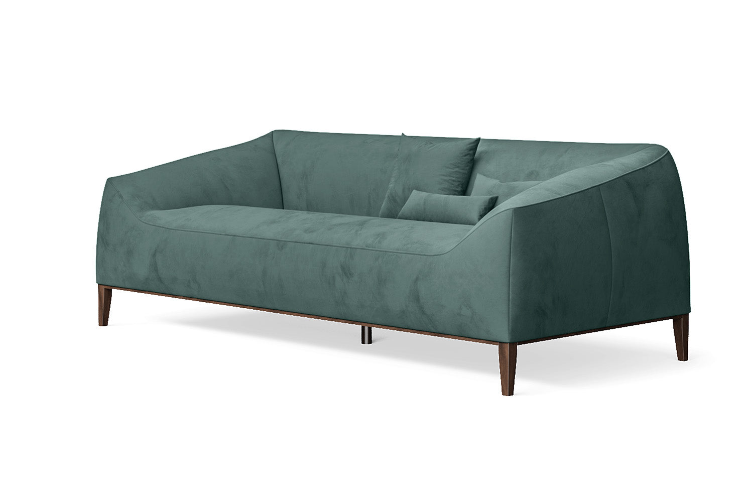 Bergamo 3 Seater Sofa Teal Velvet